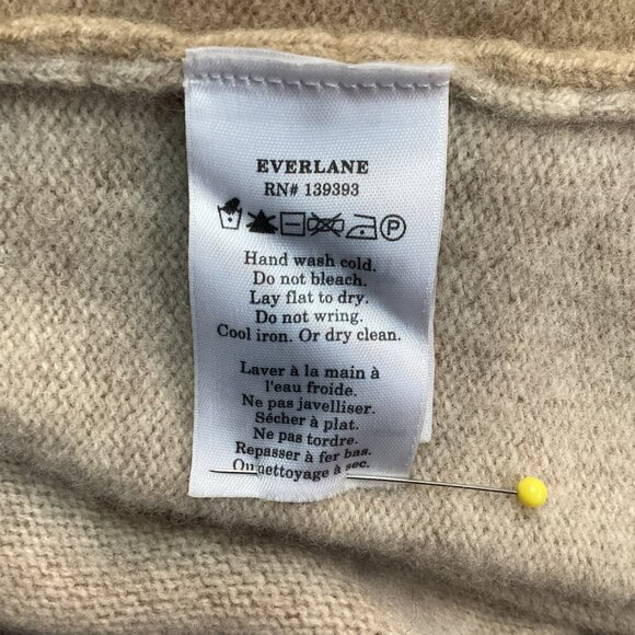 Everlane Womens XS Wool Blend Button Cardigan Sweater Beige - Picture 9 of 10